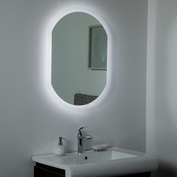 Decor Wonderland 31.5 x 23.6 in. Luka Backlit LED Bathroom Mirror SSL049 - main